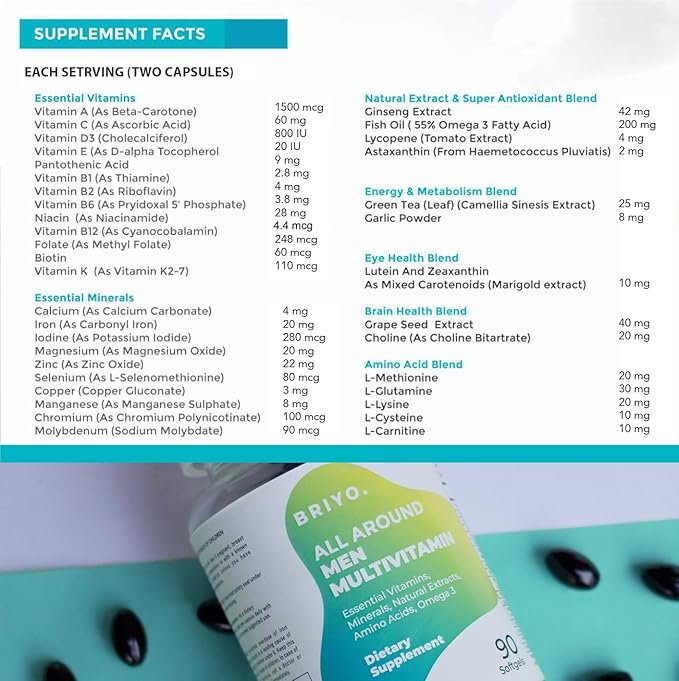 All Around Men 38 nutrients 90 Capsules
