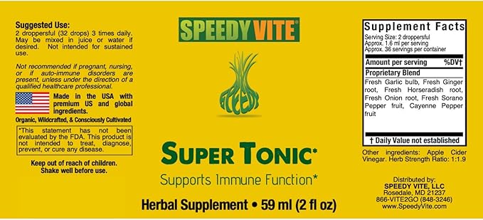 SpeedyVite® Herbal Super Tonic Enhanced Organic (2 fl