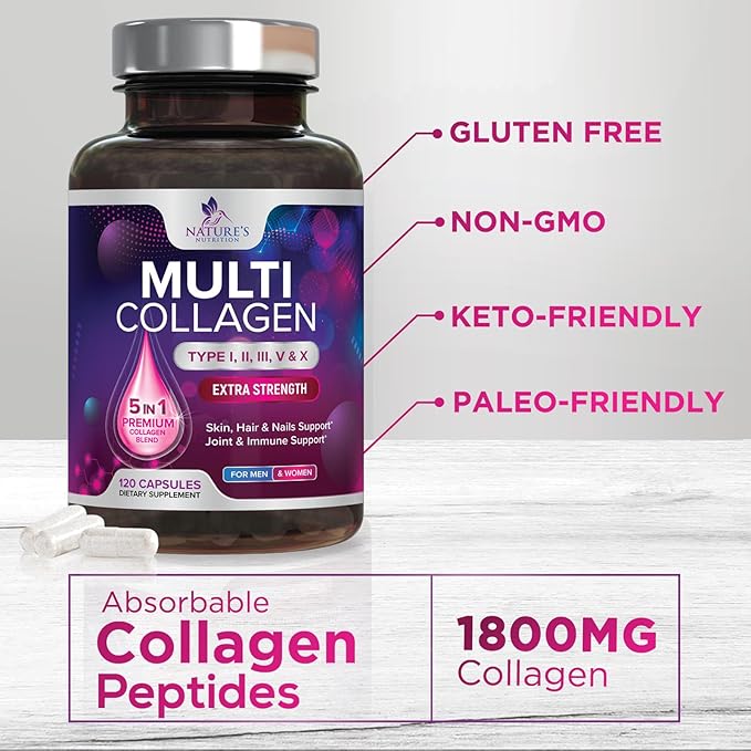 Collagen Peptides for Women & Men 120 Capsules