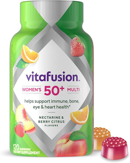 Vitafusion Women's 50+ Daily Multivitamin, Gummy Vitamins, 120 Ct