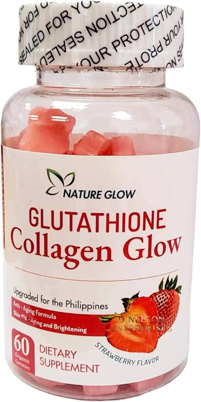 Nature Glow Glutathione Collagen Glow Strawberry 60 Organic
