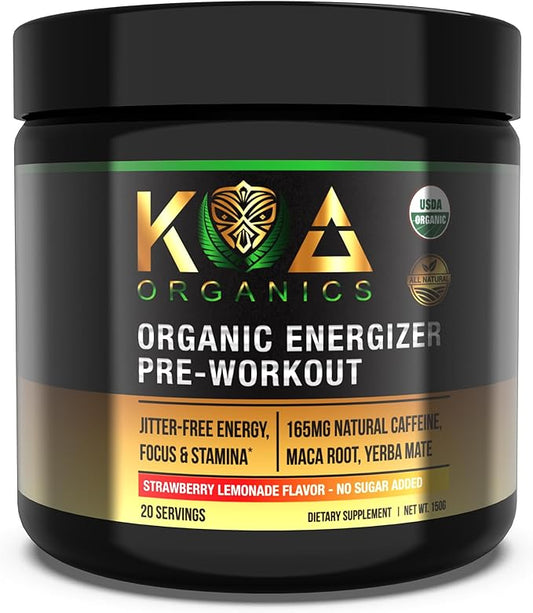KOA Organics- USDA Organic Pre Workout w/165mg Organic 150g