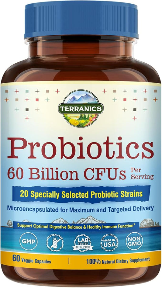 Terranics Probiotics 60 Billion CFU, 20 60 Veg