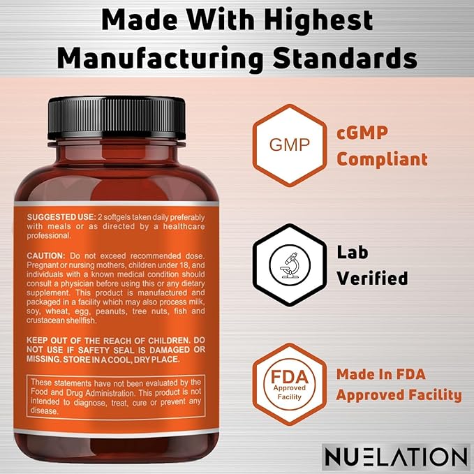 Fish Oil 2000mg 3 Fish 120 Softgels 60 Servings