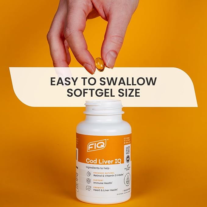 FIQ - Cod Liver IQ: Cod 3 Fatty 100 Capsules