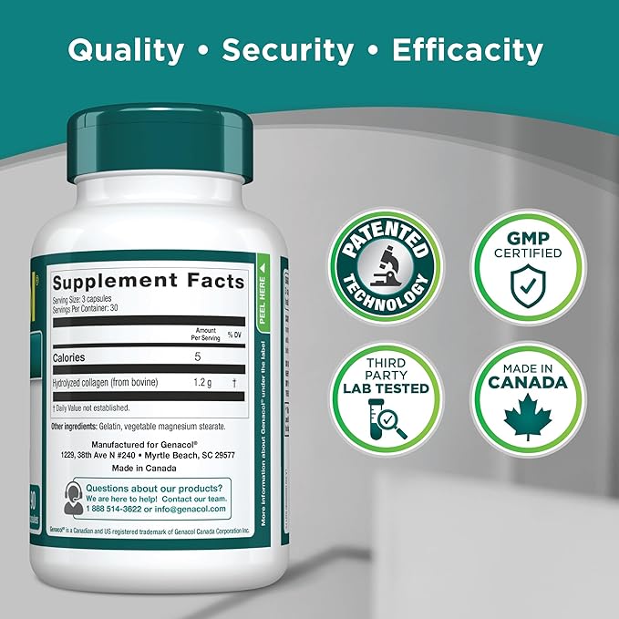 Genacol Hydrolyzed Collagen Joint Health Supplement 90 Capsules
