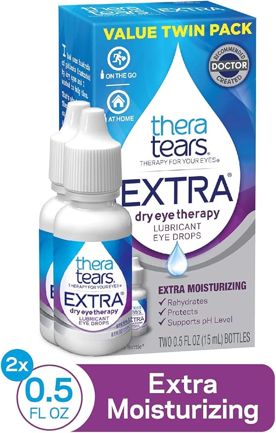 TheraTears Extra Dry Eye Therapy Lubricating 0.5 fl 2 Count(Pack 2)