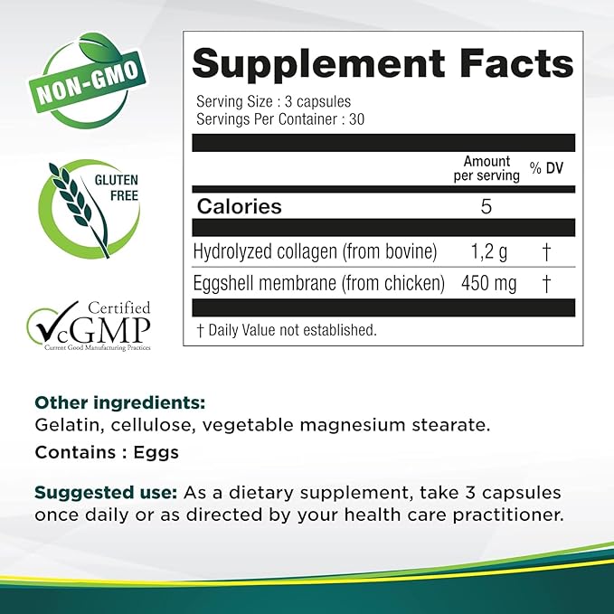 Genacol Collagen & Natural Eggshell Membrane 5 Days| 90 Capsules