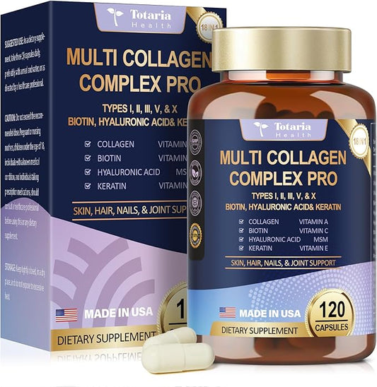 18-in-1 Collagen Pro with Hyaluronic Aicd, 120 Caps