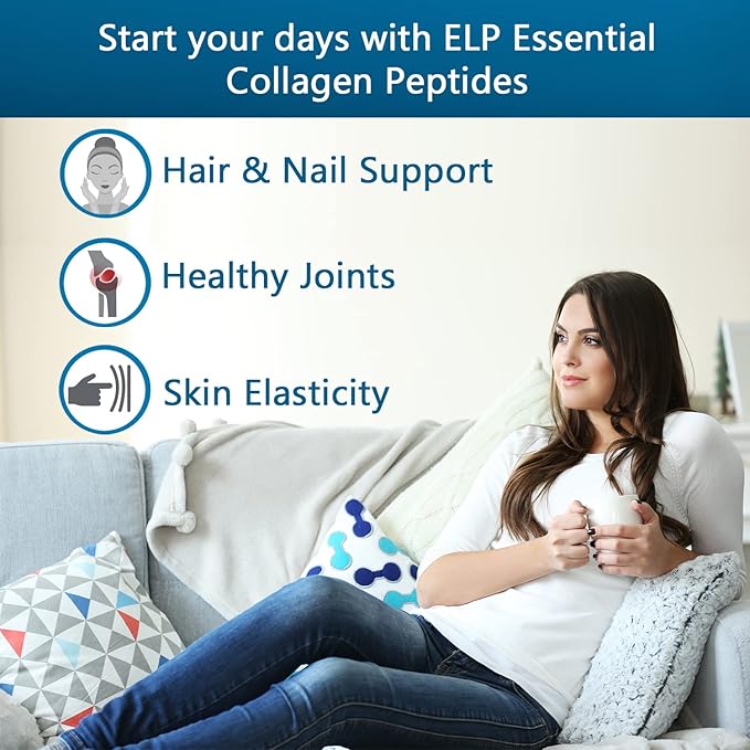 ELP ESSENTIAL Collagen Peptides Powder Supplement, 9.95 oz (282 g)