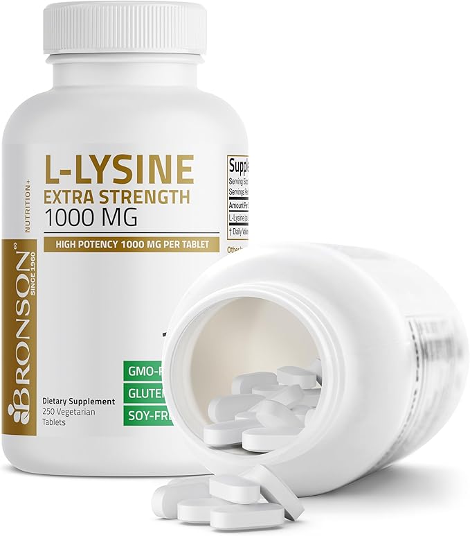 Bronson L-Lysine Extra Strength 1000 MG 250 Vegetarian