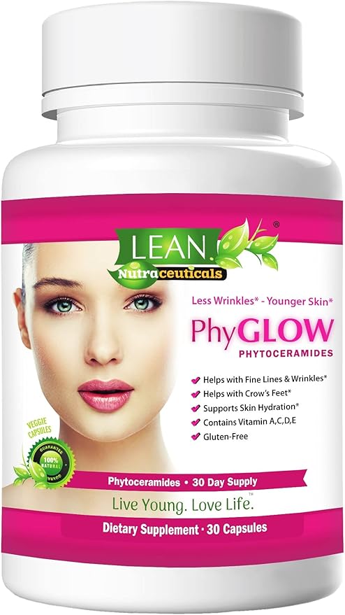 PhyGLOW Phytoceramides Ceramide Supplement with Multivitamins 30 Capsules