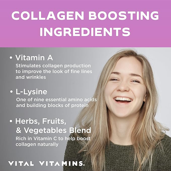 Vital Vitamins Vegan Collagen Booster 60 Capsules