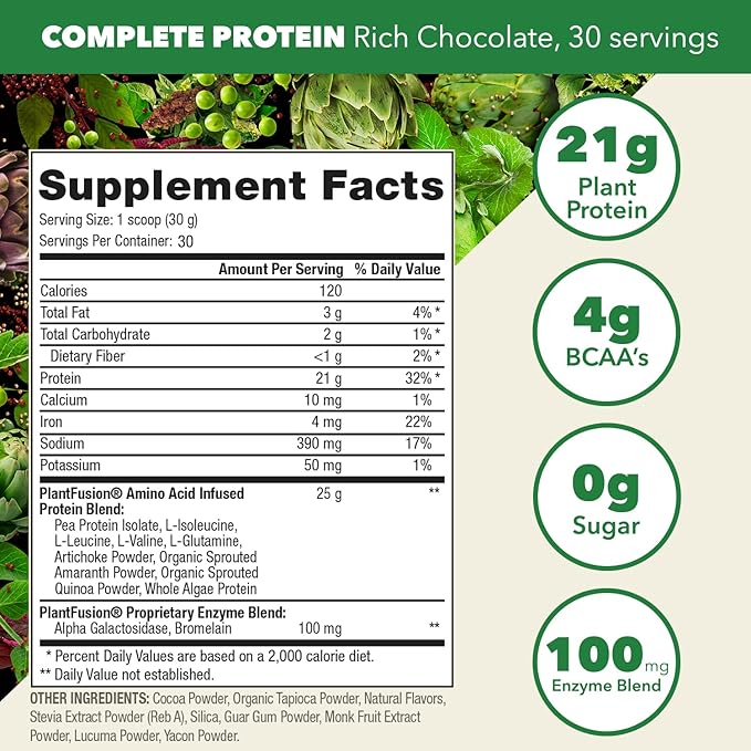 PlantFusion Complete Vegan Protein Powder 2 lb