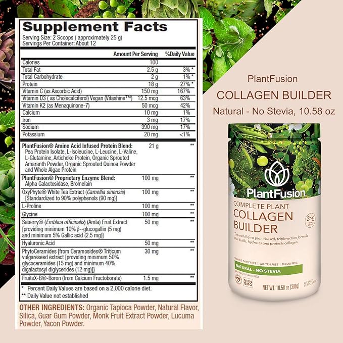 PlantFusion Vegan Collagen Powder 10.58 oz