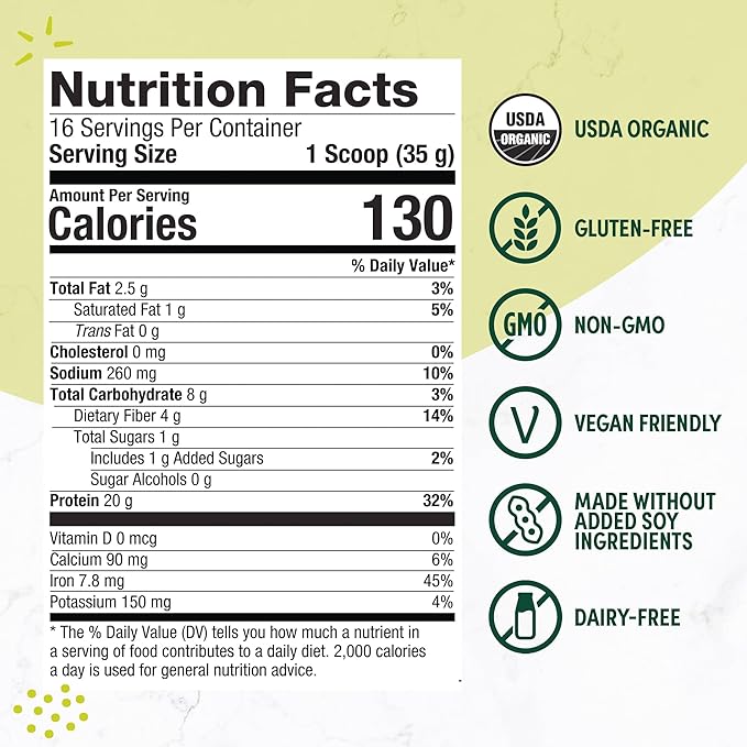 Purely Inspired Plant-Based Protein Powder (16 Servings) 20g of