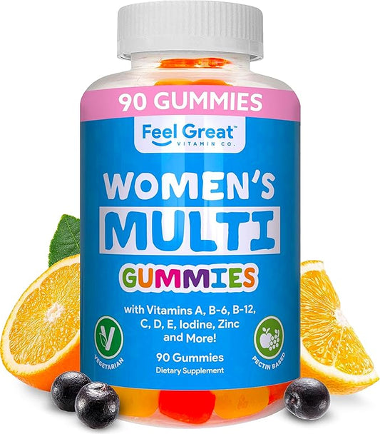 Multivitamin Gummy for Women by Feel B-6, B-12, B-12, C,