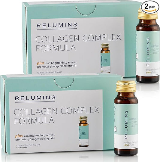 Relumins Advance Rejuvenating Collagen Beauty Drink CoQ10, EGCG, 50mL Drinks 2 Packs