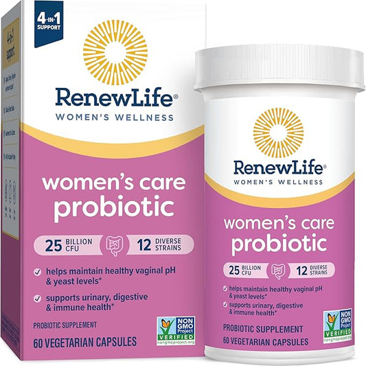Renew Life Women's Probiotic Capsules, Supports 25 Billion 60 Ct