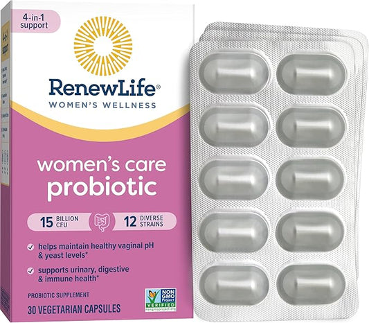 Renew Life Women's Probiotic Capsules, Supports 15 Billion 30 Ct