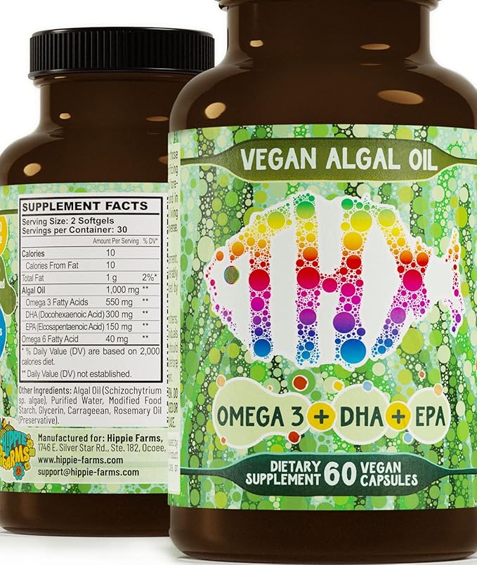 Vegan Omega 3 Algae Oil