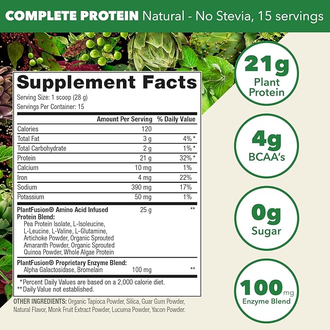 PlantFusion Complete Vegan Protein Powder 0.93 lb