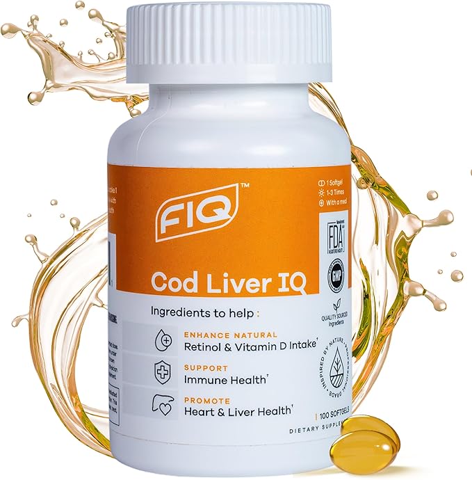 FIQ - Cod Liver IQ: Cod 3 Fatty 100 Capsules