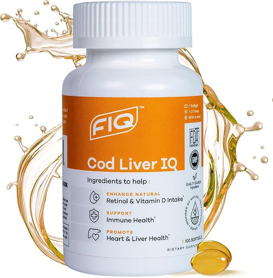 FIQ - Cod Liver IQ: Cod 3 Fatty 100 Capsules