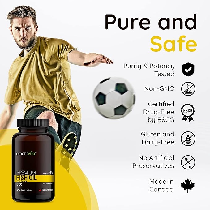 Premium Fish Oil, rTG Grade Omega 3, Fish 3, EPA, 3 Supplement, 60 Softgels