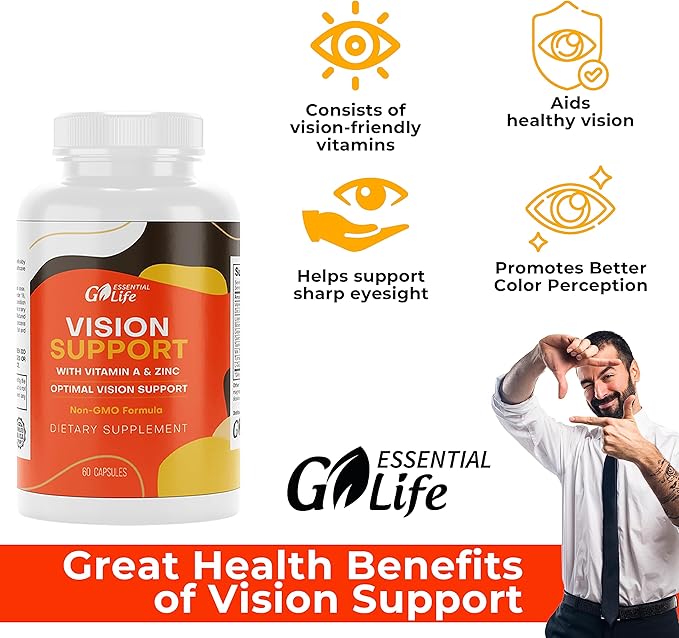 Vision Support Supplement 20mg for 60 Capsules