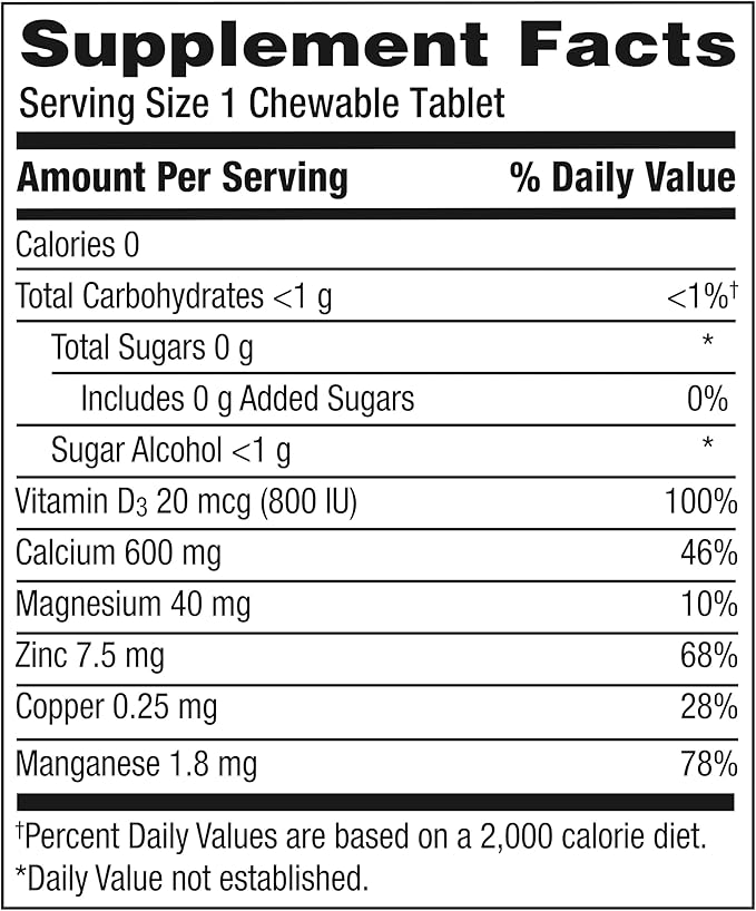 Caltrate Chewables 600 Plus D3 Plus 90 Count