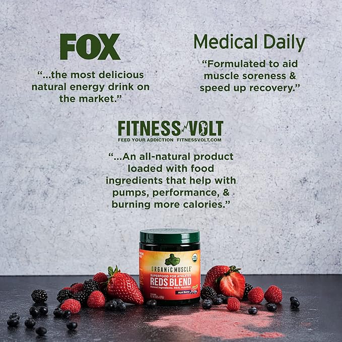 Organic Muscle Super Reds Powder 30 Servings