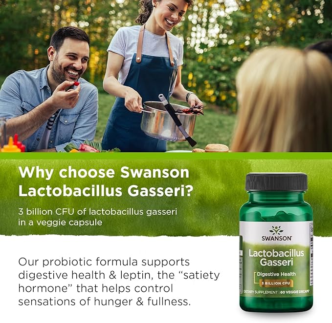 Swanson Lactobacillus Gasseri 3 Billion (60 Veggie 4 Bottles