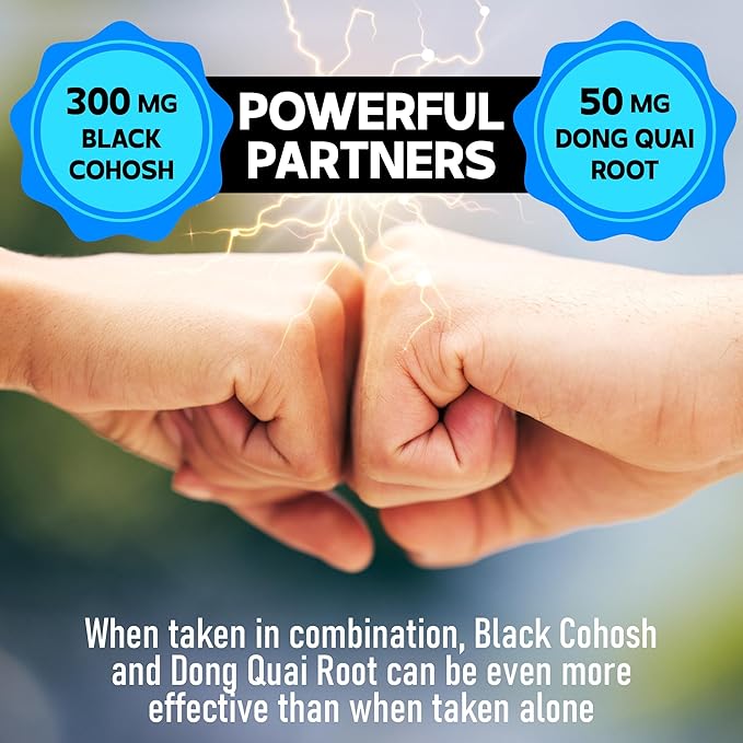 12in1 Black Cohosh 5-Month Supply 6700mg with 150 Vegan