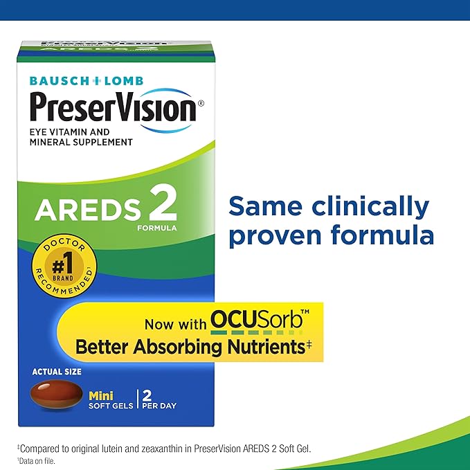 PreserVision AREDS 2 Eye Vitamin & 60 Minigels