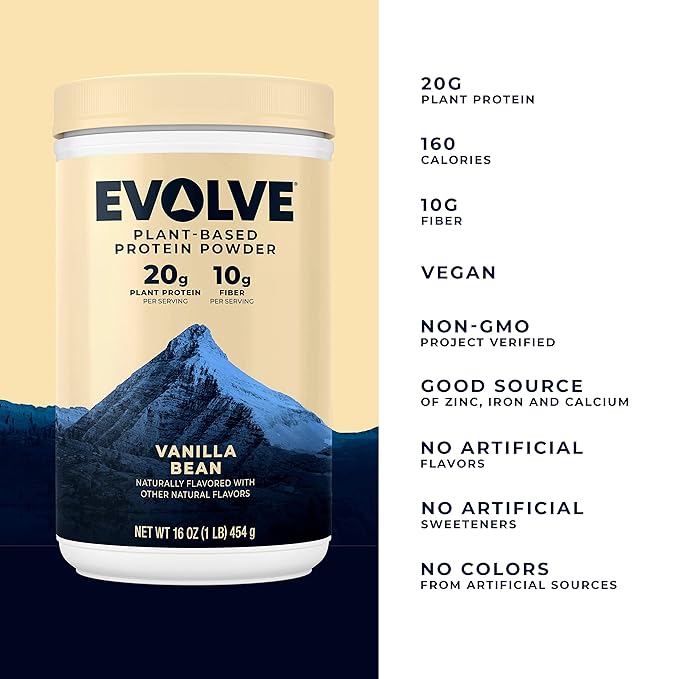 Evolve Protein Powder, Ideal Vanilla, 20g 1 Pound