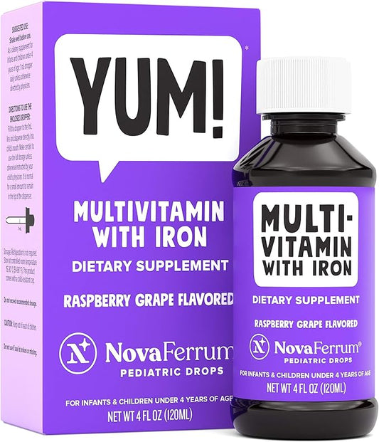 NovaFerrum Yum | Multivitamin with Iron 4 & 120 Servings