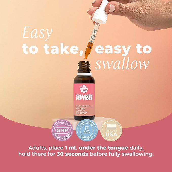 Liquid Collagen, Biotin, Vitamin C all