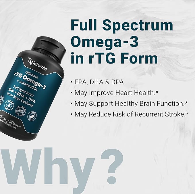 Ultimate rTG Omega 3 Fish Oil 1800mg from Omega3s EPA, 90 Softgels