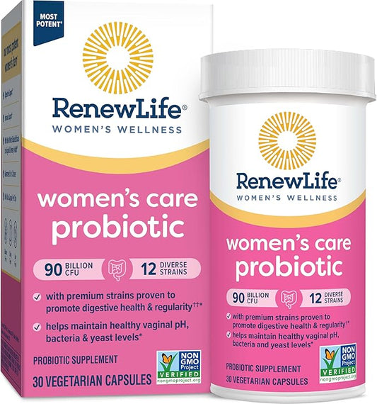 Renew Life Women's Probiotic Capsules, Supports 90 Billion 30 Ct