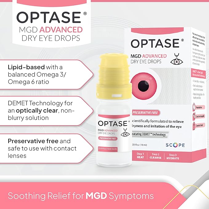 OPTASE MGD Advanced Dry Eye Drops .33 fl 300 Drops