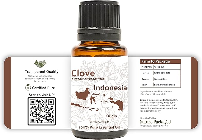 100% Pure Clove Essential Oils - Essential Oils for Diffusers Aromatherapy & Humidifiers (2Lb) | Natural Cold-Pressed