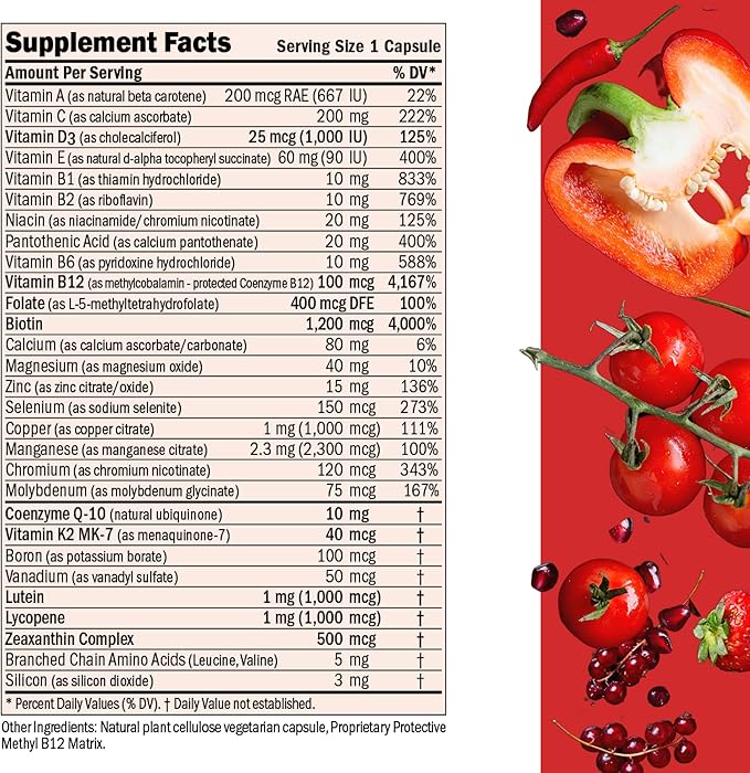 ANDREW LESSMAN Essential-1 Multivitamin 1000 IU D3 60 60 Small 100 mcg B12. CoQ10 CoQ10 Lutein