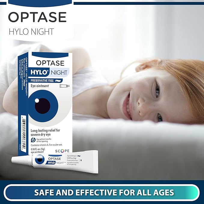 Optase HYLO Night Eye Ointment .18 oz