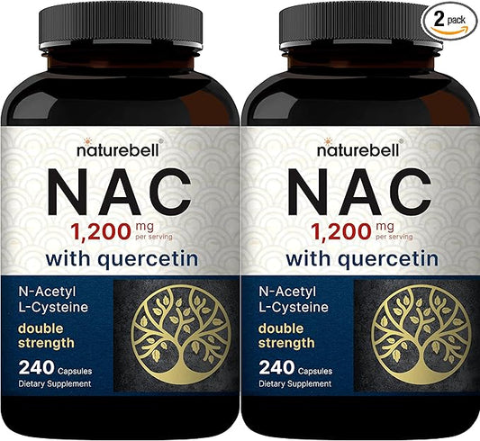 2 Pack NAC Supplement (N-Acetyl Cysteine) 1,200mg Per 480 Capsules