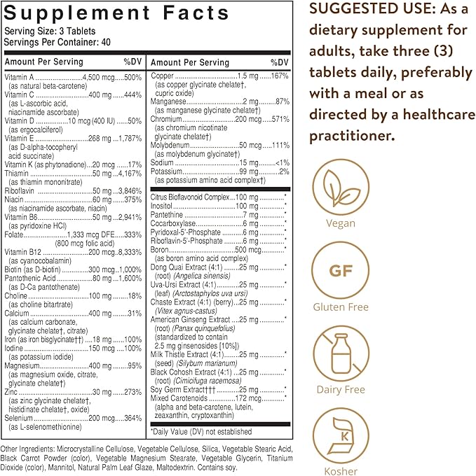 Solgar Female Multiple, 120 Tablets 40 Servings