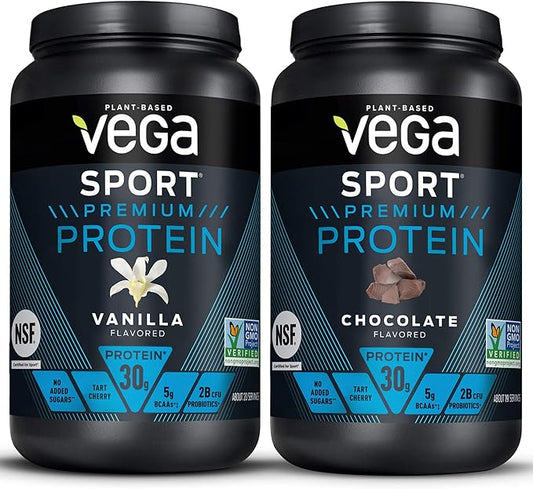 Vega Sport Premium Protein Powder Bundle,