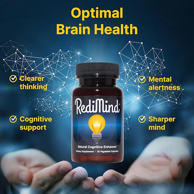 Natural Cognitive Enhancement Supplement Capsule - Non-GMO, Vegan, Gluten-Free
