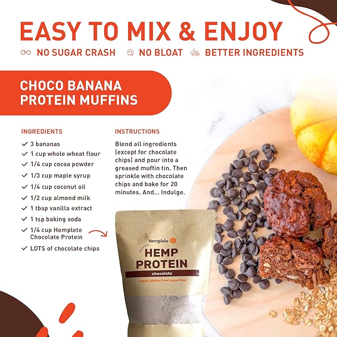 Organic Vegan Hemp Heart Protein Powder, 4 Simple (40oz)