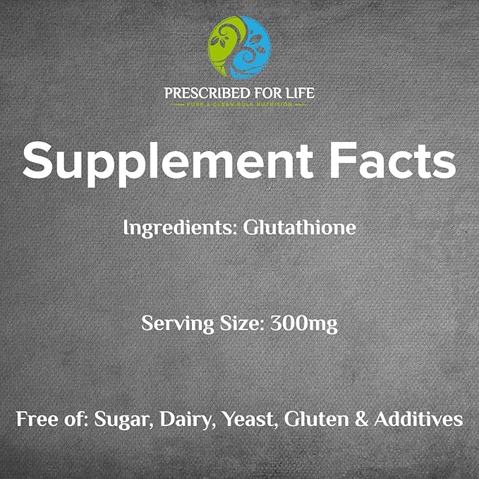 Prescribed For Life L Glutathione Powder (2 kg 4.4 lb)